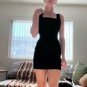 Black denim mini dress from urban outfitters size xs